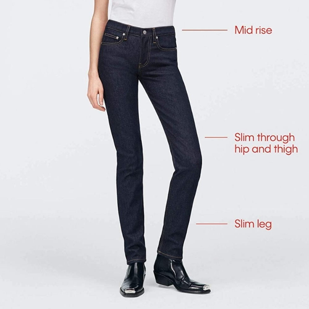 Calvin Klein Jeans Mid Rise Slim Hampton Rinse
